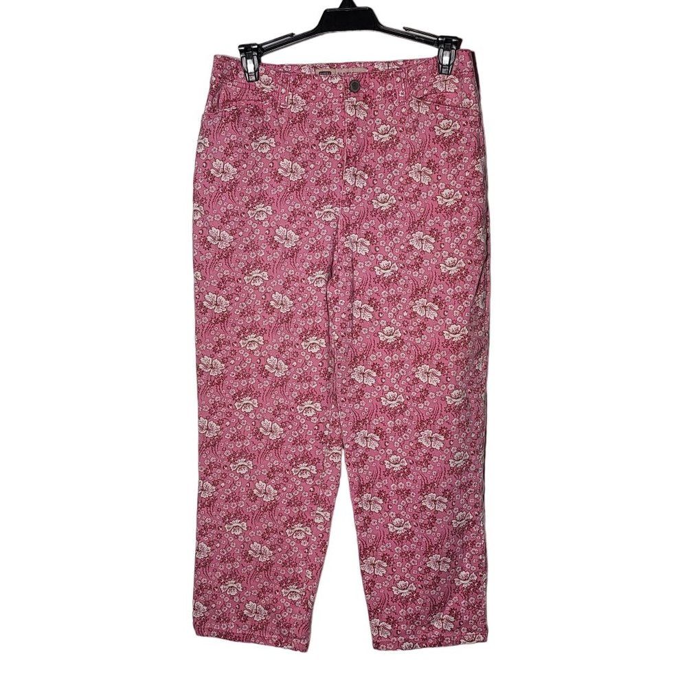 Faded Glory Women's Pink Floral High Rise‎ Jeans Size 6 Y2K Lizzie McGuire Retro